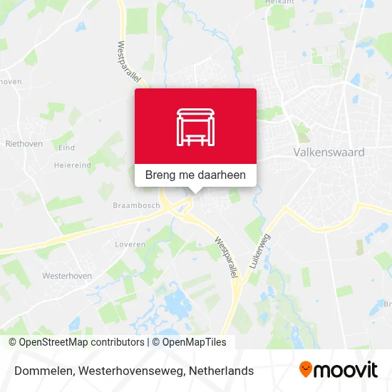 Dommelen, Westerhovenseweg kaart