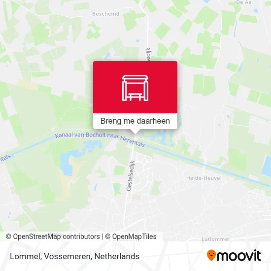 Lommel, Vossemeren kaart