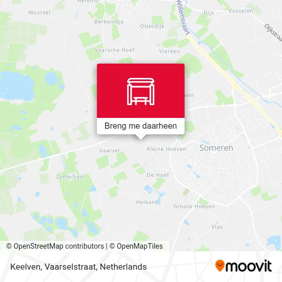 Keelven, Vaarselstraat kaart