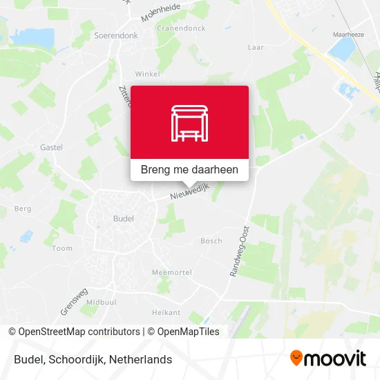 Budel, Schoordijk kaart