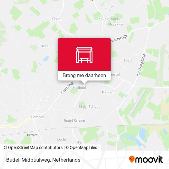 Budel, Midbuulweg kaart