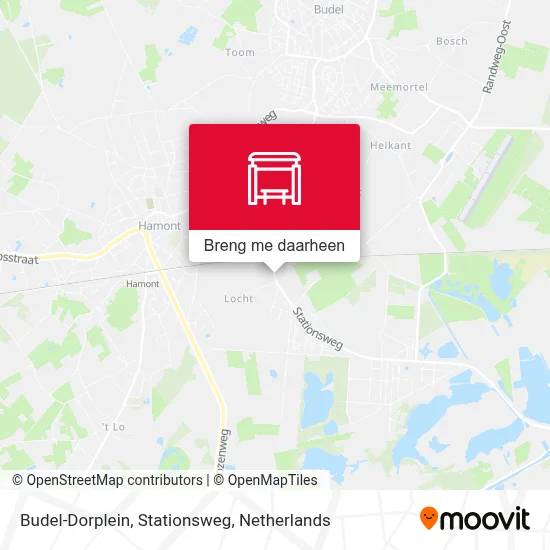 Budel-Dorplein, Stationsweg kaart