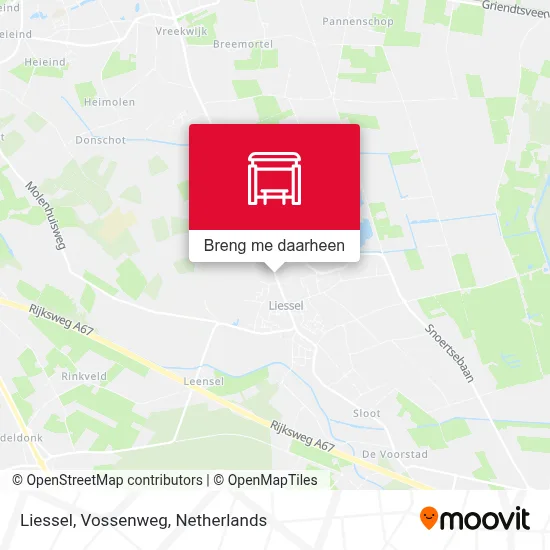 Liessel, Vossenweg kaart