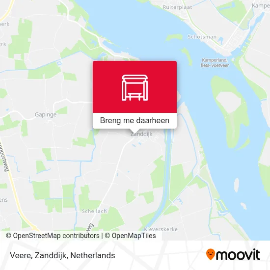 Veere, Zanddijk kaart