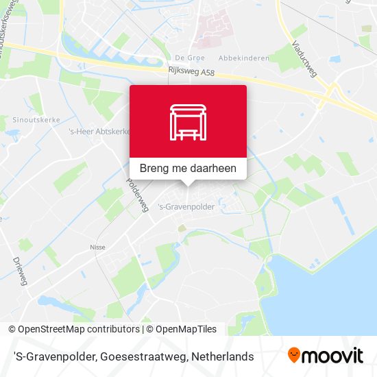 'S-Gravenpolder, Goesestraatweg kaart