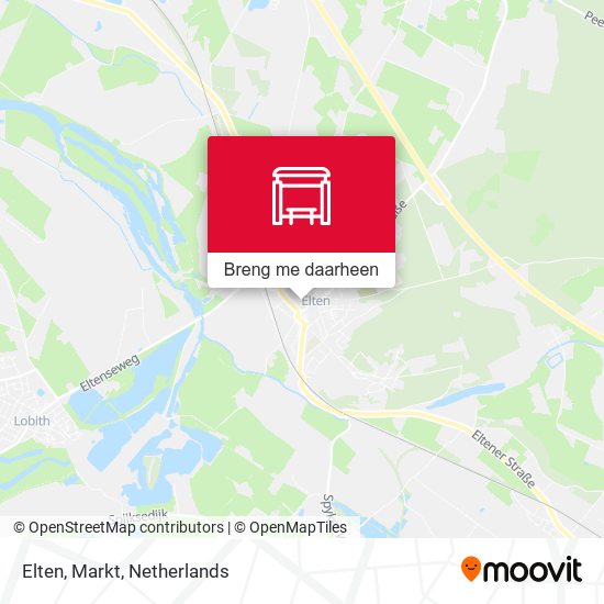 Elten, Markt kaart