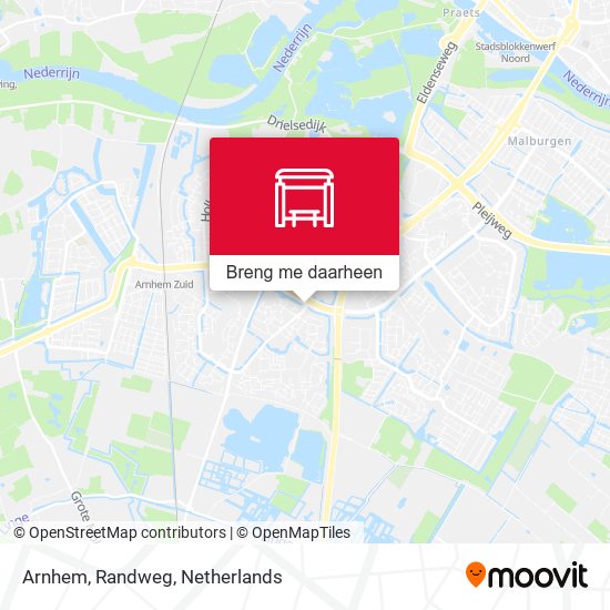 Arnhem, Randweg kaart