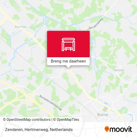 Zenderen, Hertmerweg kaart