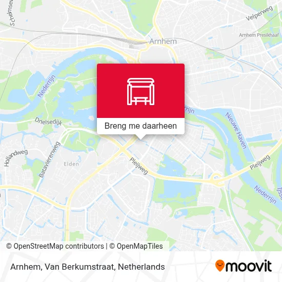 Arnhem, Van Berkumstraat kaart