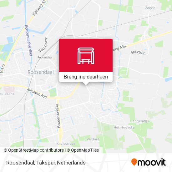 Roosendaal, Takspui kaart