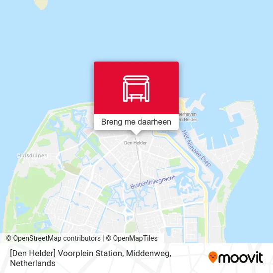 [Den Helder] Voorplein Station, Middenweg kaart