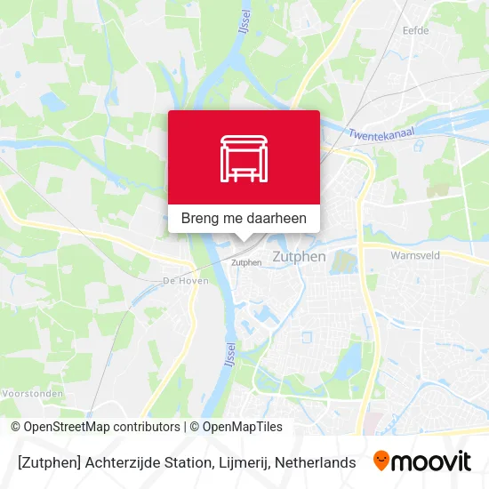 [Zutphen] Achterzijde Station, Lijmerij kaart