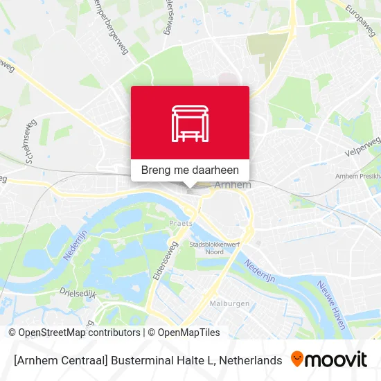 [Arnhem Centraal] Busterminal Halte L kaart