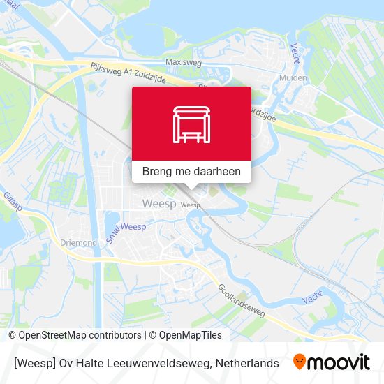 [Weesp] Ov Halte Leeuwenveldseweg kaart