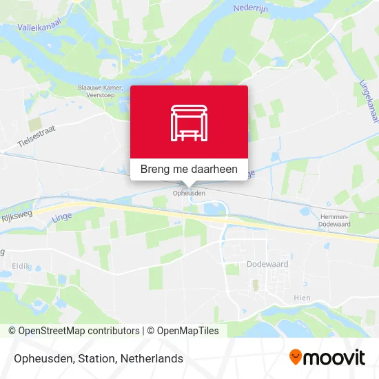 Opheusden, Station kaart