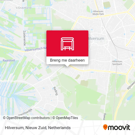 Hilversum, Nieuw Zuid kaart