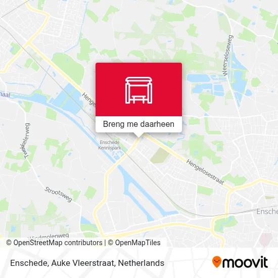 Enschede, Auke Vleerstraat kaart