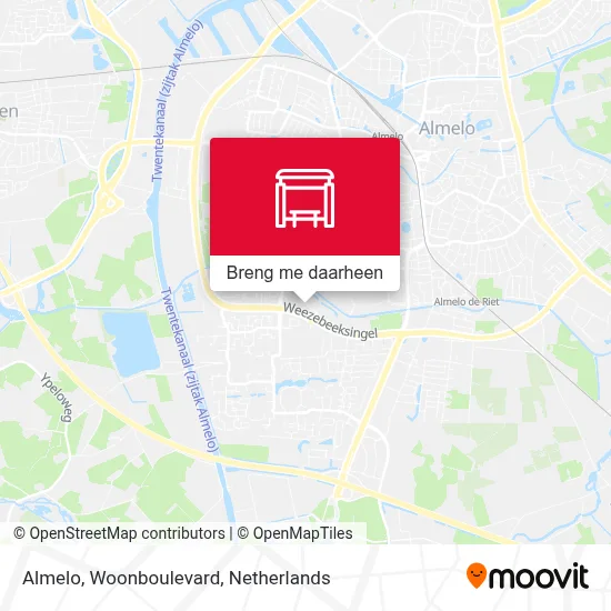 Almelo, Woonboulevard kaart