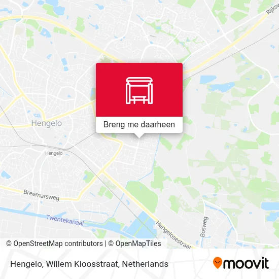 Hengelo, Willem Kloosstraat kaart