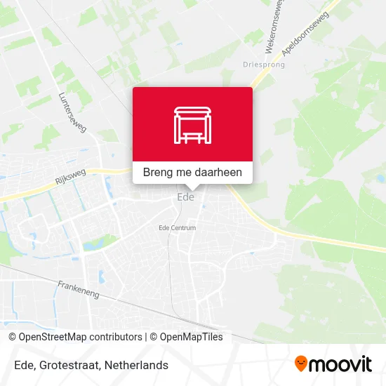 Ede, Grotestraat kaart