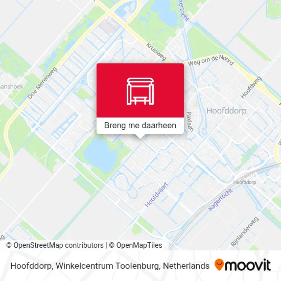 Hoofddorp, Winkelcentrum Toolenburg kaart