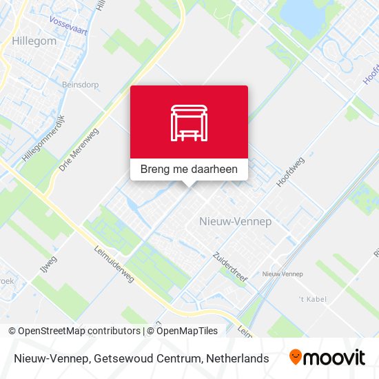 Nieuw-Vennep, Getsewoud Centrum kaart