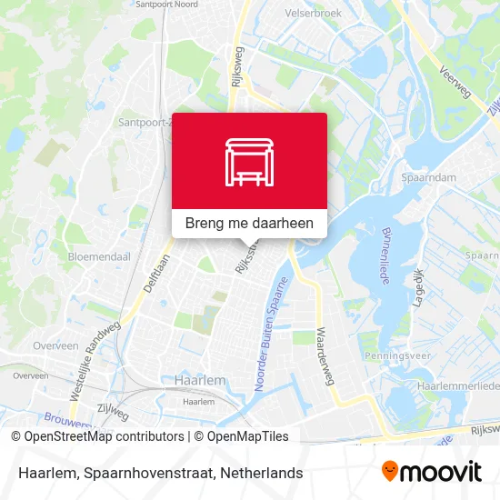 Haarlem, Spaarnhovenstraat kaart