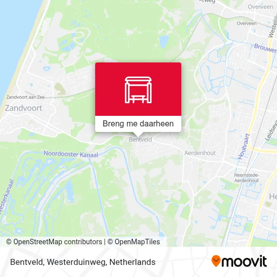 Bentveld, Westerduinweg kaart