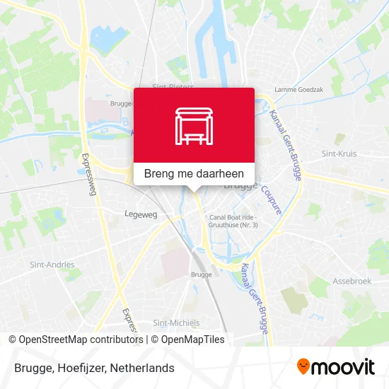 Brugge, Hoefijzer kaart