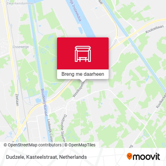 Dudzele, Kasteelstraat kaart