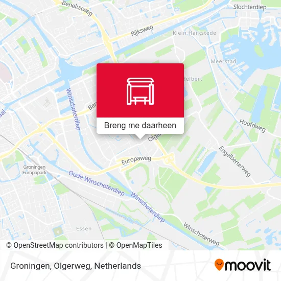 Groningen, Olgerweg kaart