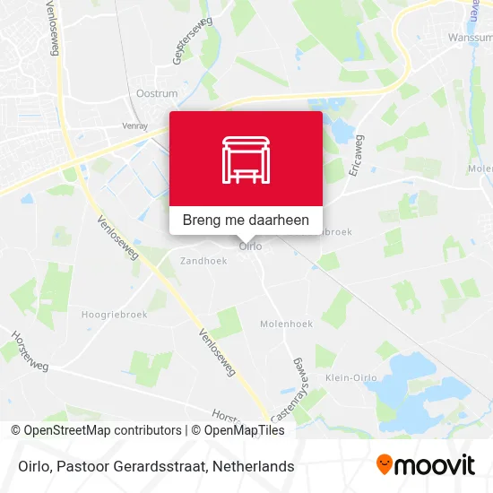 Oirlo, Pastoor Gerardsstraat kaart