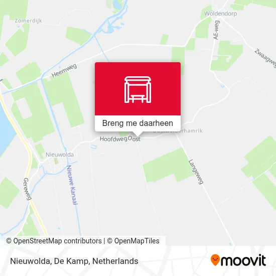 Nieuwolda, De Kamp kaart