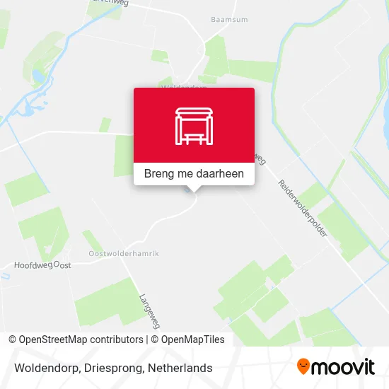 Woldendorp, Driesprong kaart