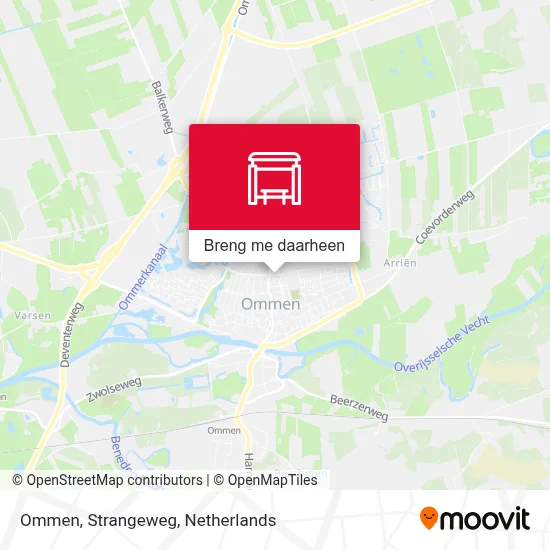 Ommen, Strangeweg kaart