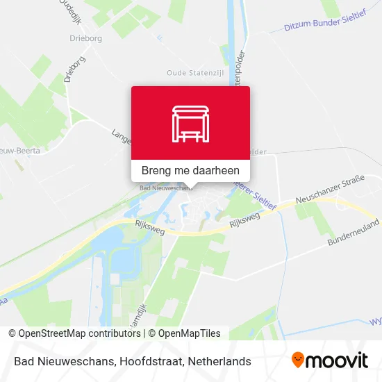 Bad Nieuweschans, Hoofdstraat kaart