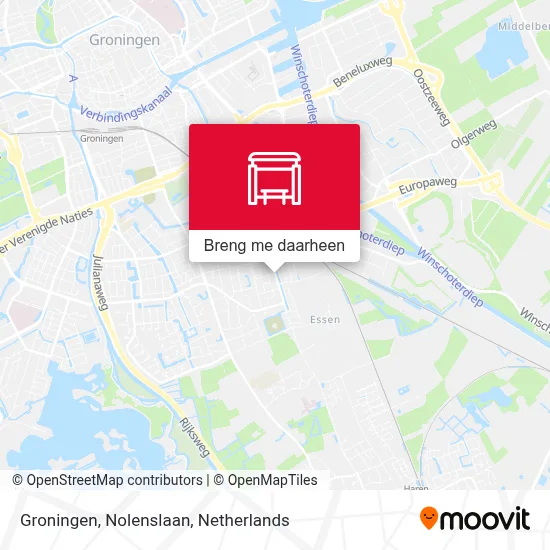 Groningen, Nolenslaan kaart