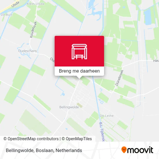 Bellingwolde, Boslaan kaart