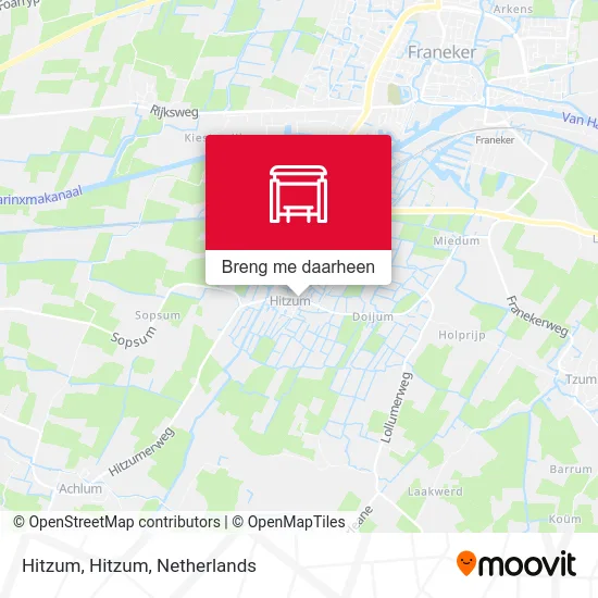 Hitzum, Hitzum kaart