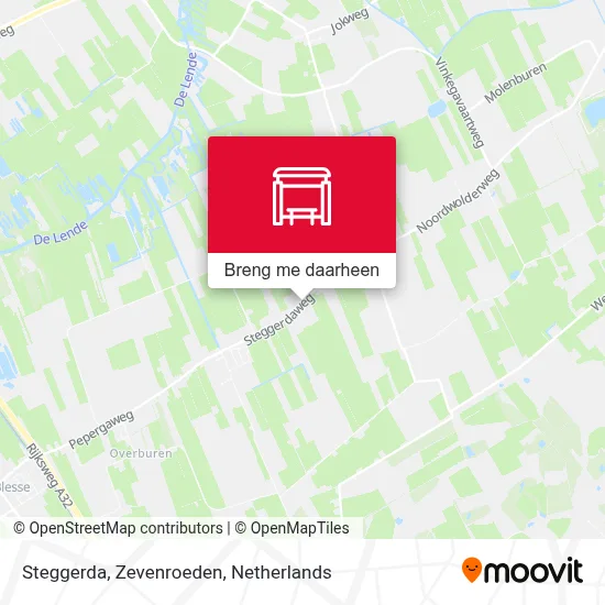 Steggerda, Zevenroeden kaart