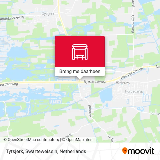 Tytsjerk, Swarteweisein kaart