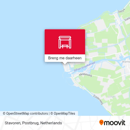 Stavoren, Postbrug kaart