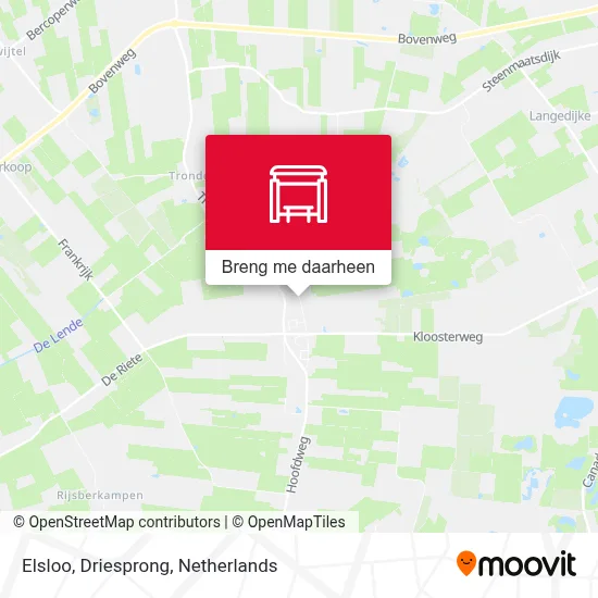 Elsloo, Driesprong kaart