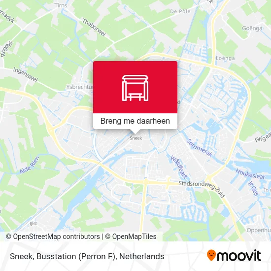 Sneek, Busstation (Perron F) kaart