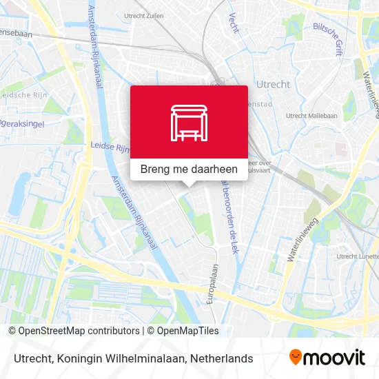 Utrecht, Koningin Wilhelminalaan kaart