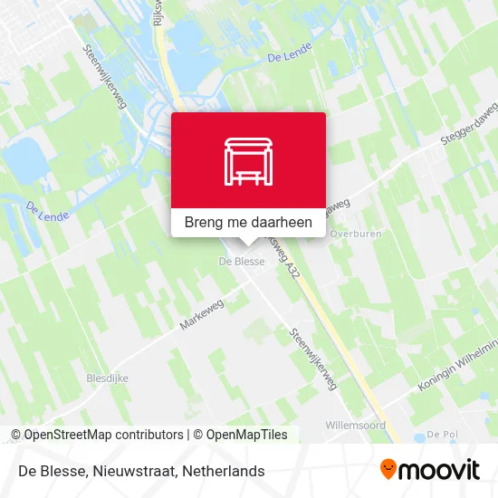 De Blesse, Nieuwstraat kaart