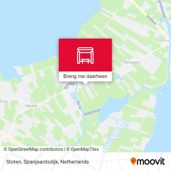 Sloten, Spanjaardsdijk kaart