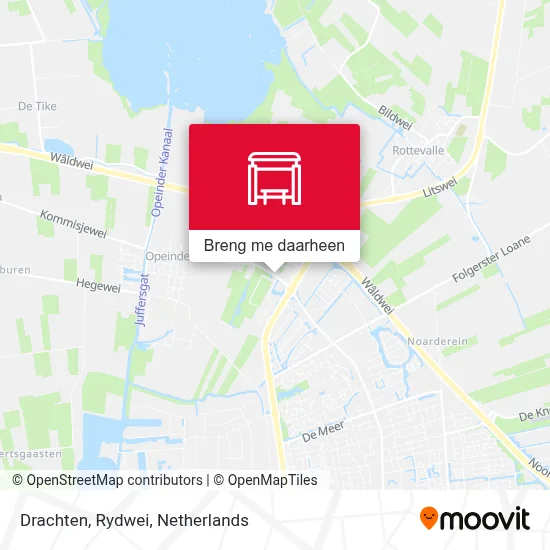 Drachten, Rydwei kaart