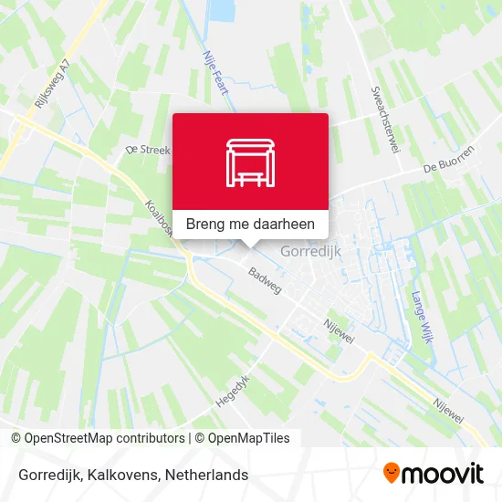 Gorredijk, Kalkovens kaart