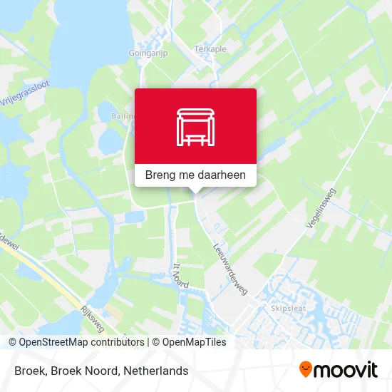 Broek, Broek Noord kaart